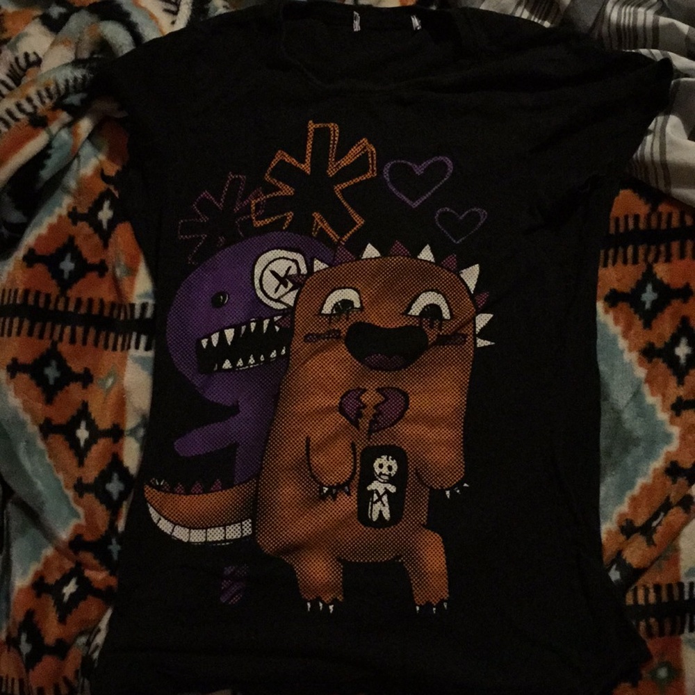 Cute monster couple shirt